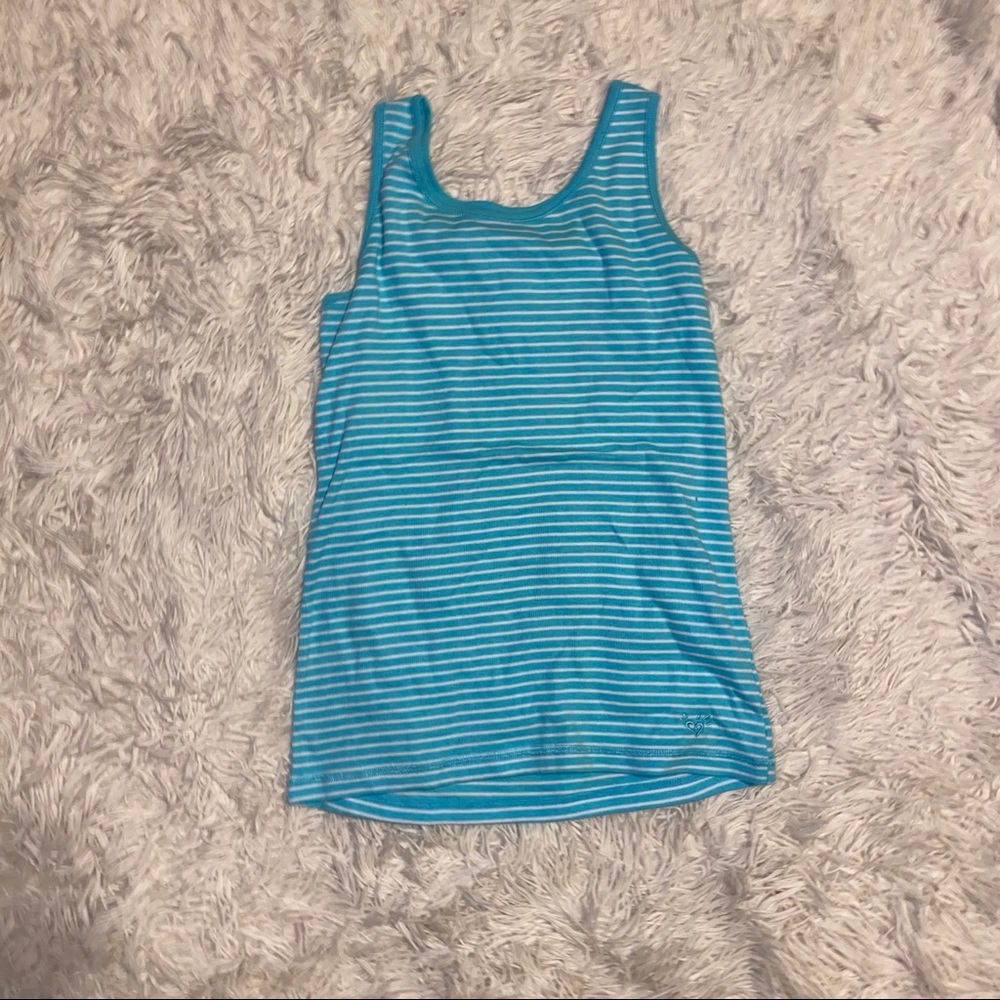 Blue and White Striped Tank Top!